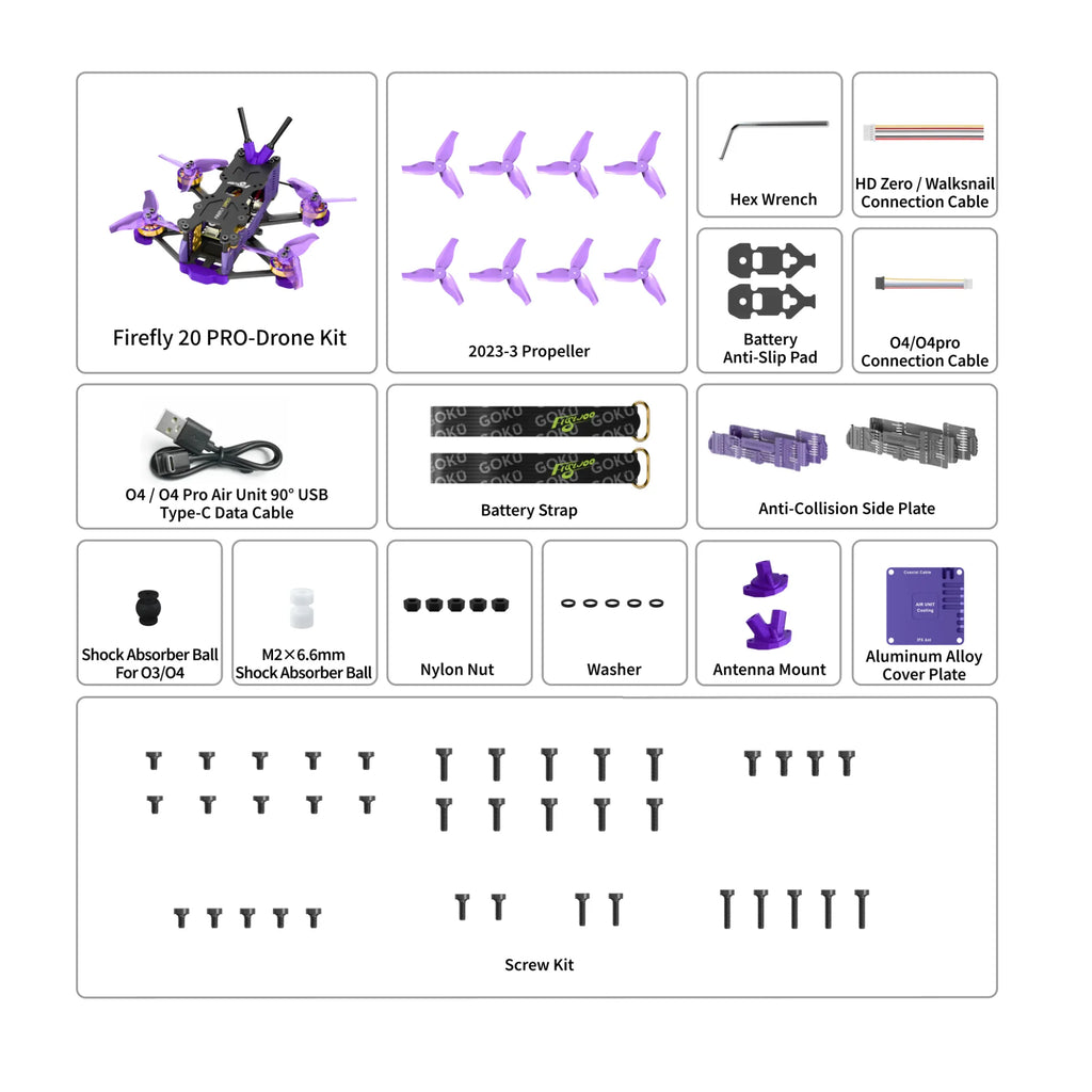 Firefly 20PRO 4S O4 Micro Drone Kit